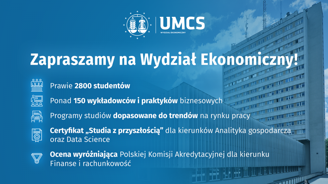 Webinary UMCS – Wydział Ekonomiczny - 2022 - Aktualności - Kandydat