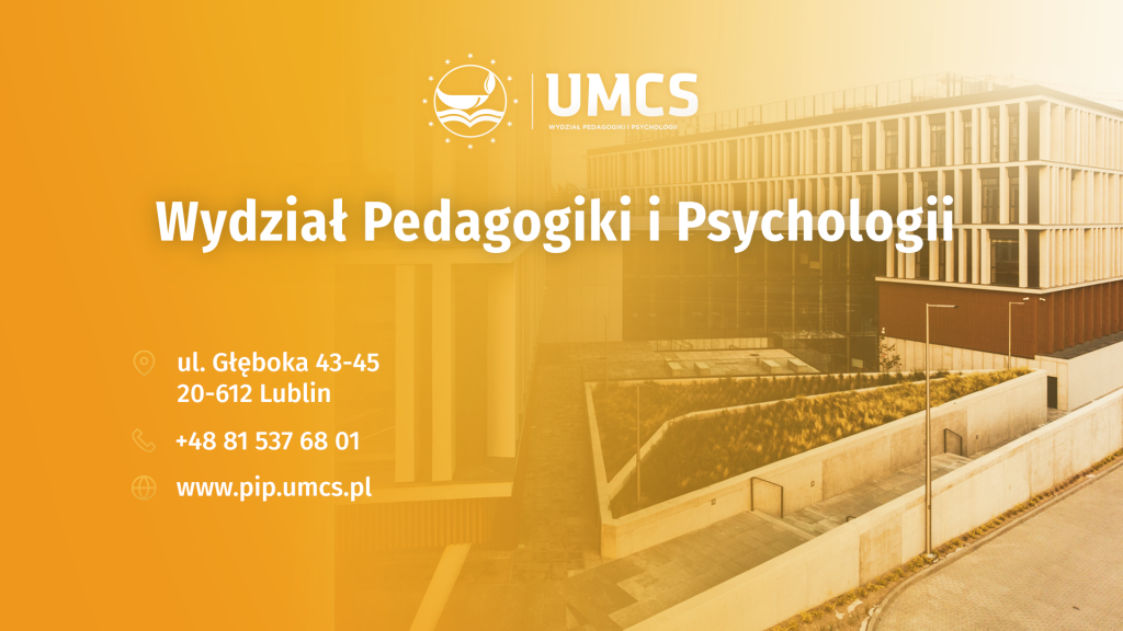 Webinary UMCS 2022 – Wydział Pedagogiki i Psychologii - Kwiecień - 2022
