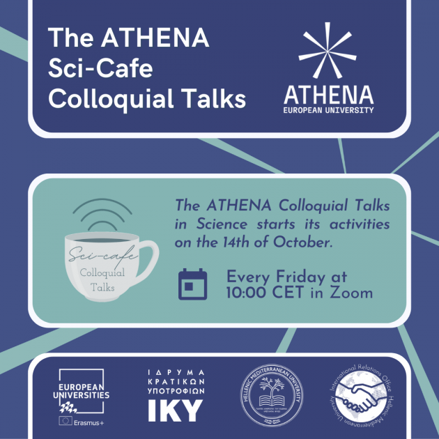 3rd cycle of the ATHENA colloquial talks in science - September - 2022 ...