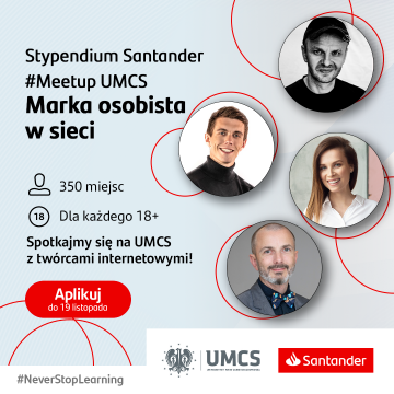 Stypendium Santander | #Meetup UMCS Marka Osobista W Sieci 2023 ...