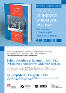 Spotkanie: Polscy uchodźcy w Rumunii 1939-1947