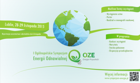I Ogólnopolskie Sympozjum Energii Odnawialnej „OZE – Energia przyszłości”