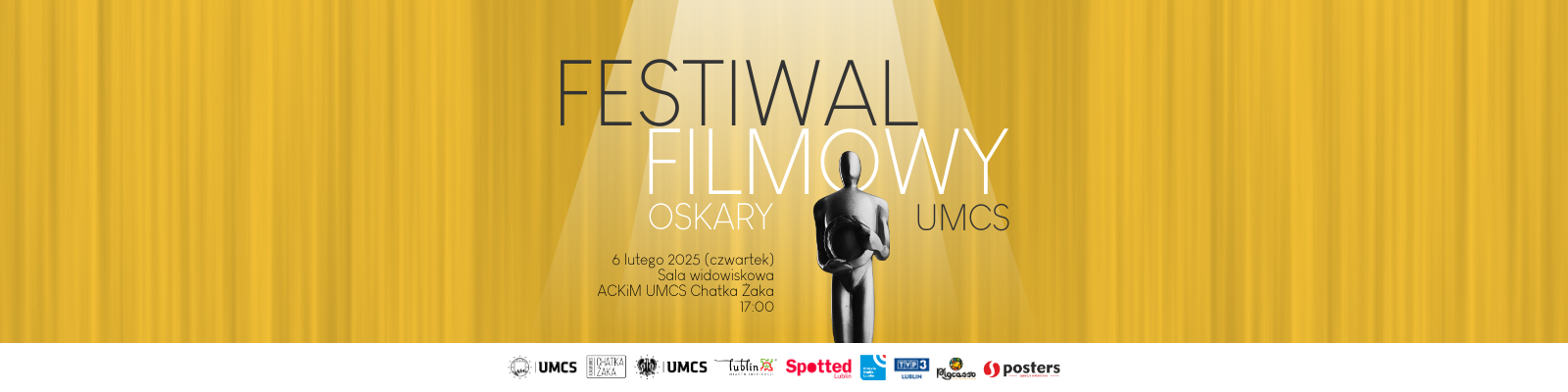 Zapraszamy na Festiwal Filmowy - Oskary UMCS! | 6 lutego