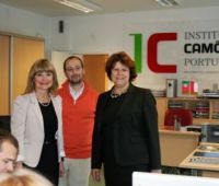 Visita da Presidente do Instituto Camões em Lisboa -...