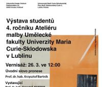 Wystawa studentów IV roku malarstwa w Czechach