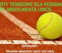 Korty tenisowe z 25% rabatem w Programie Absolwent UMCS!