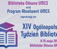 Ogólnopolski Tydzień Bibliotek na UMCS