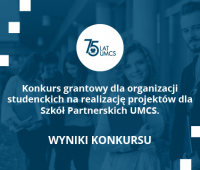 Wyniki konkursu grantowego Biura Promocji UMCS 2018/2019