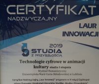 Certyfikat Akredytacyjny "Studia z...