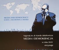 Media and Democracy Karol Jakubowicz Award 2019