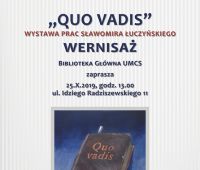 Wernisaż wystawy „Quo Vadis - rzecz o przemijaniu” (25.10.)