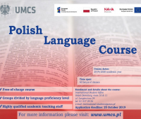 Schedule for the Polish language course at UMCS