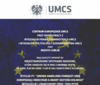 European Centre UMCS invites to lecture, double diploma...