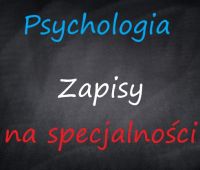 Obowiązkowe zapisy na specjalności - Psychologia