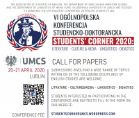 Zgłoszenia na konferencję "Students’ Corner 2020"