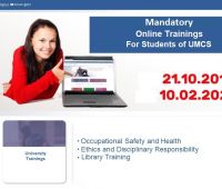 Mandatory Online Trainings for I Year Students