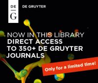 Journals De Gruyter Publishers - dostęp do e-czasopism