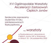 Zaproszenie na Warsztaty w ŚLCJ Uniwersytetu Warszawskiego