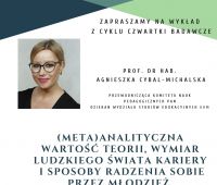 Zaproszenie na wykład Prof. dr hab. Agnieszki...