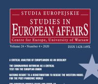 The scientific quarterly “Studia Europejskie – Studies in...