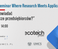 ECOTECH-COMPLEX Seminar. Where Research Meets Application...
