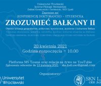 Konferencja "Zrozumieć Bałkany II"