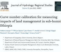 Ethiopia NW as a hydrological study area (Open Access)