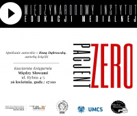 „Pacjent zero” – spotkanie autorskie z dr Iloną Dąbrowską