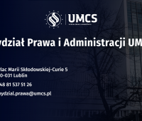 Webinary UMCS 2022 – Wydział Prawa i Administracji