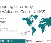 OPENING CEREMONY OF THE UMCS WELCOME CENTER