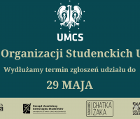 Gala Organizacji Studenckich UMCS - wydłużony termin...