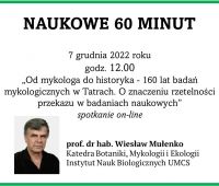 Naukowe 60 minut: prof. dr hab. Wiesław Mułenko