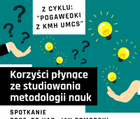"Pogawędki z KMH UMCS": spotkanie z Prof. Janem...
