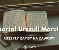 Memoriał Urszuli Marciniak - zapisz się!
