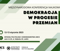 "Demokracja w procesie przemian" - zaproszenie...