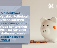 Nasze Koła naukowe laureatami Grantu Władz Rektorskich 2023