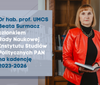 Prof. Beata Surmacz członkiem Rady Naukowej ISP PAN