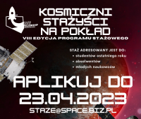 Konkurs stażowy pn. „Polish Space Fellowship Program"