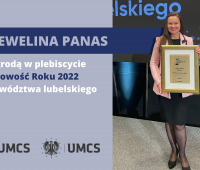 Dr Ewelina Panas z nagrodą w plebiscycie Osobowość Roku 2022
