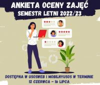 Анкетування оцінки занять  - літній семестр 2022/23