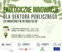 Ekologiczne innowacje dla sektora publicznego – seminarium 