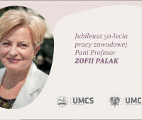 Jubileusz 50-lecia pracy naukowej Pani Profesor Zofii Palak