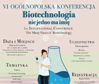 VI Ogólnopolska Konferencja "Biotechnologia niejedno...