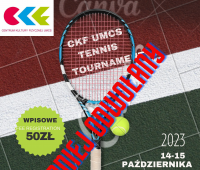 Turniej tenisowy w dniach 14-15.10.2023 odwołany
