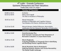 4th Lublin - Granada Conference Epistemic Phenomena and...