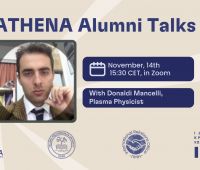 ATHENA Alumni Talks – Donaldi Mancelli, Plasma Physicist