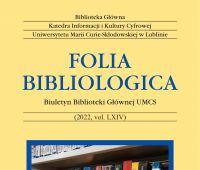 „Folia Bibliologica” (2022, vol. 64)
