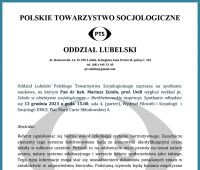 Oddział Lubelski Polskiego Towarzystwa Socjologicznego |...