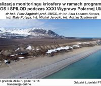 Monitoring kriosfery podczas XXXI Wyprawy Polarnej UMCS...