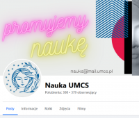 Odwiedź fanpage NAUKA UMCS na Facebooku!